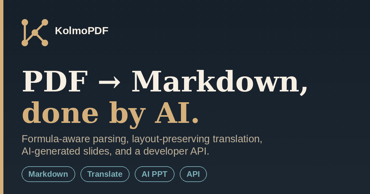 KolmoPDF — official preview image