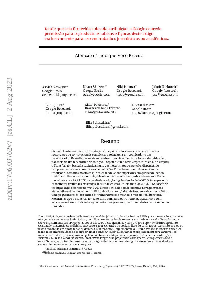 Attention Is All You Need translated page 1 (pt)